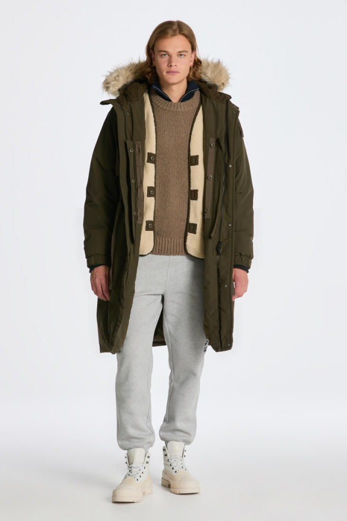 Gant Oversized 2 In 1 Down Parka zelená