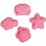 Bigjigs Toys Silikonové formičky růžové Coral – Zboží Dáma