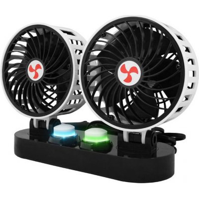 Ventilátor do auta 24V 2x12cm s regulací LTC LXWTS5 – Sleviste.cz