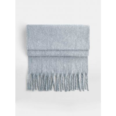 Šála Fluffy Světle šedý melír – Zboží Dáma