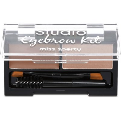 Miss Sporty Studio Eyebrow Kit set na obočí 001 Medium Brown 2,4 g – Zboží Dáma