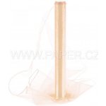 Organza 40cm/10y tmavě oranžová 014 – Zboží Dáma