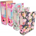 Pákový pořadač Pigna Nature Flowers A4, 80 mm, mix motivů – Zboží Mobilmania