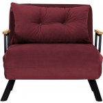 Hanah Home Rozkládací Single Sando bordó – Sleviste.cz