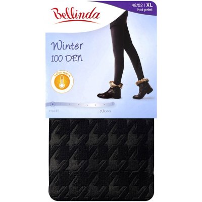 Bellinda Dámské zimní punčocháče extra hřejivé WINTER 100 DEN hot print – Zboží Dáma