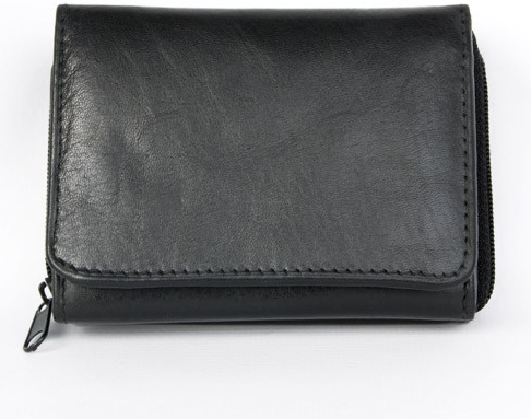 Malá kapesní peněženka s kapsičkou na mince na zip bez značek a nápisů