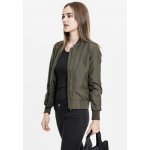 Urban Classics Ladies light bomber jacket tm.olivová – Zboží Mobilmania