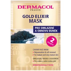 Dermacol Gold Elixir omlazující pleťová maska 16 ml