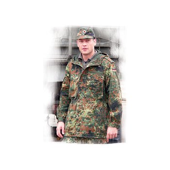Bunda Bundeswehr s kapucí a bez vložky flecktarn