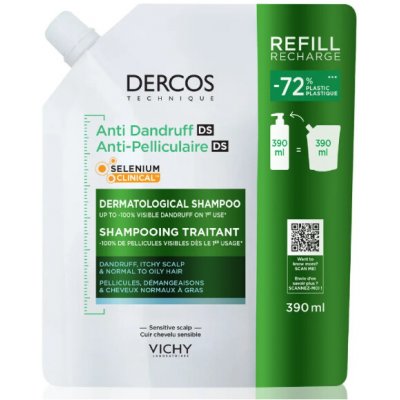 Vichy Dercos Šampon proti lupům na mastné vlasy náplň 390 ml – Zboží Mobilmania