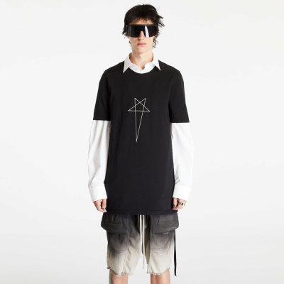 Rick Owens Level Short Sleeve Tee Black/ Pearl – Zboží Mobilmania