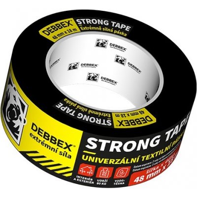 Den Braven Strong Debbex Extra silná textilní páska 48 mm x 18 m černá – Sleviste.cz