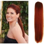 CLIP IN CULÍK 100% LIDSKÉ REMY VLASY 60CM MĚDĚNÁ – Zboží Dáma