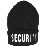 Čepice Mil-tec pletená s nápisem Security černá – Zboží Mobilmania