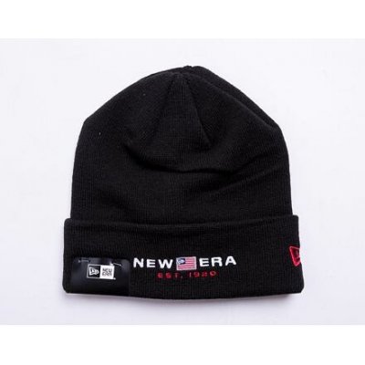 New Era Logo Front Beanie Black