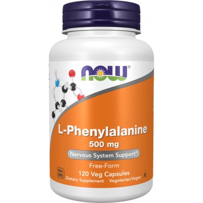NOW FOODS L-Phenylalanine 500 mg 120 rostlinných kapslí – Hledejceny.cz