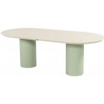 Hartman Valencia zahradní jídelní stůl s keramickou deskou a podnoží 220x100cm soft green – Hledejceny.cz