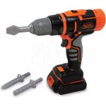 Smoby Black & Decker Aku šroubovák vrtačka 2v1 set se 3 nástavci – Sleviste.cz