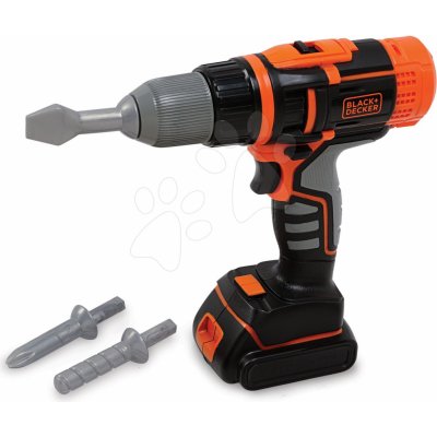 Smoby Black & Decker Aku šroubovák vrtačka 2v1 set se 3 nástavci