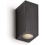 Rendl R12028 KUBI II antracitová 230V LED 2x3W IP54 3000K – Hledejceny.cz