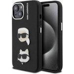 Karl Lagerfeld Grained PU K&CH Heads pro iPhone 15 Black – Zboží Mobilmania