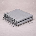 Springros krycí plachta s oky 4 x 5 m extra silná 270g PE, šedá PROTECT GA2156-XG – Zboží Dáma