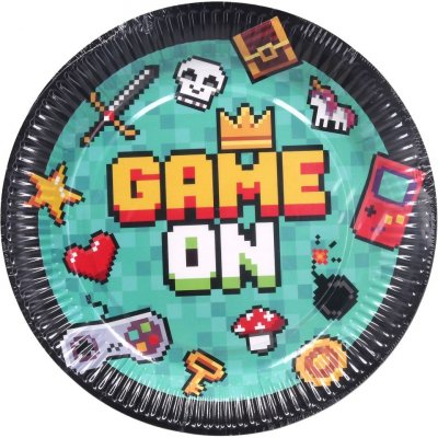 Wiky Párty tácky 23 cm Hra Game on – Zboží Dáma