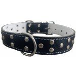 BAFPET Kožený obojek podšitý zdobený nýty – Zboží Dáma