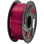 XtendLAN PLA 1,75mm průhledný červený 1kg – Zboží Živě