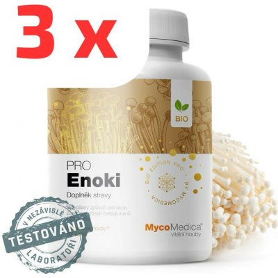 MycoMedica BIO Enoki PRO 3 x 90 kapslí – Hledejceny.cz
