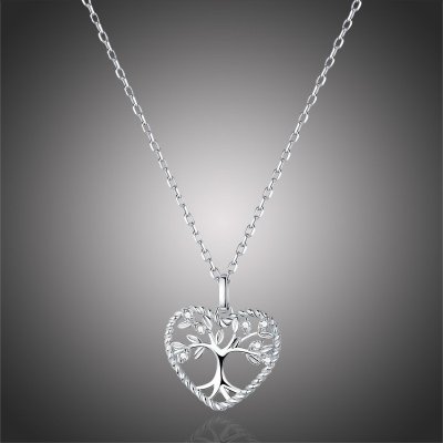 Grace Silver Jewellery Stříbrný se zirkony strom života srdce NH-BSN176/15 Stříbrná