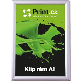 Print.cz Hliníkový klip rám A1 s tiskem, ostré rohy