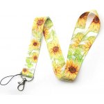 Šnůrka na krk Lanyard Slunečnice – Zboží Mobilmania
