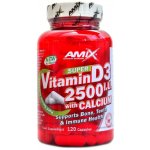 Amix Nutrition Vitamin D3 2500 U.I. s vápníkem 120 kapslí – Hledejceny.cz