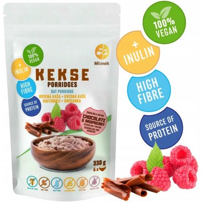 Kekse Ovesná kaše čokoláda a malina bezlepková 330 g – Zboží Mobilmania