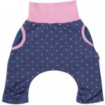 MKcool Kalhoty kojenecké BAGGY JEANS modrý denim srdíčka růžové – Zboží Mobilmania