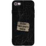 Picasee silikonový černý obal pro Apple iPhone 8 - SORRY – Zboží Mobilmania