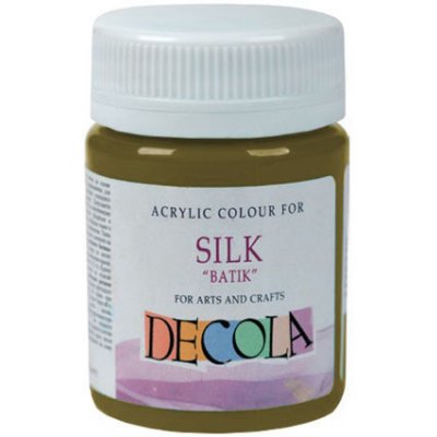 Deco Batik Akrylová barva na hedvábí 50 ml 723 Khaki – HobbyKompas.cz Deco Batik Akrylová barva na hedvábí 50 ml 723 Khaki – HobbyKompas.cz
