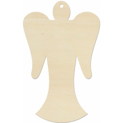 LYMFY Anděl 11,5x7,2 cm přírodní dřevo – Hledejceny.cz