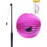 Lampion Halloween pavouci 25 cm se svítící hůlkou 40 cm – Zboží Dáma