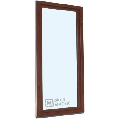 Kömmerling balkonové dveře 70 AD OS levé ořech/ořech 80 x 210 cm jednostranná klika + madýlko + PVC rám – Hledejceny.cz