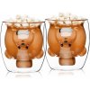 Hrnek a šálek 4Home Termo sklenice Hot&Cool Gentleman Bear 2 x 250 ml