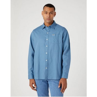 Wrangler košile shirt captains blue – Zbozi.Blesk.cz