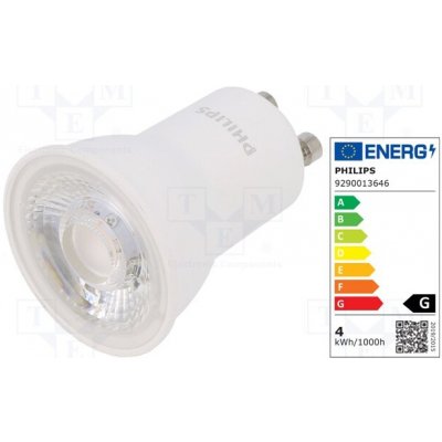 Philips žárovka LED teple bílá GU10 230VAC 240lm P 3,5W 36° 2700K – Hledejceny.cz