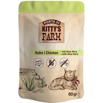 Feline Porta Kitty´s Farm kuřecí s aloe vera 80 g – Hledejceny.cz