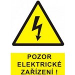 Značení č.49 Pozor elektrické zařízení 6x7 cm – Sleviste.cz