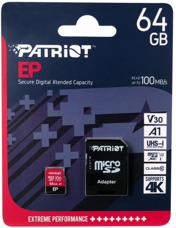 Patriot microSDXC class 10 64 GB PEF64GEP31MCX