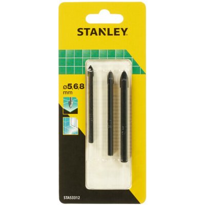 Stanley STA53312 sada vrtákov do obkladov, dlažby a skla, 5,6,8mm – Zboží Mobilmania