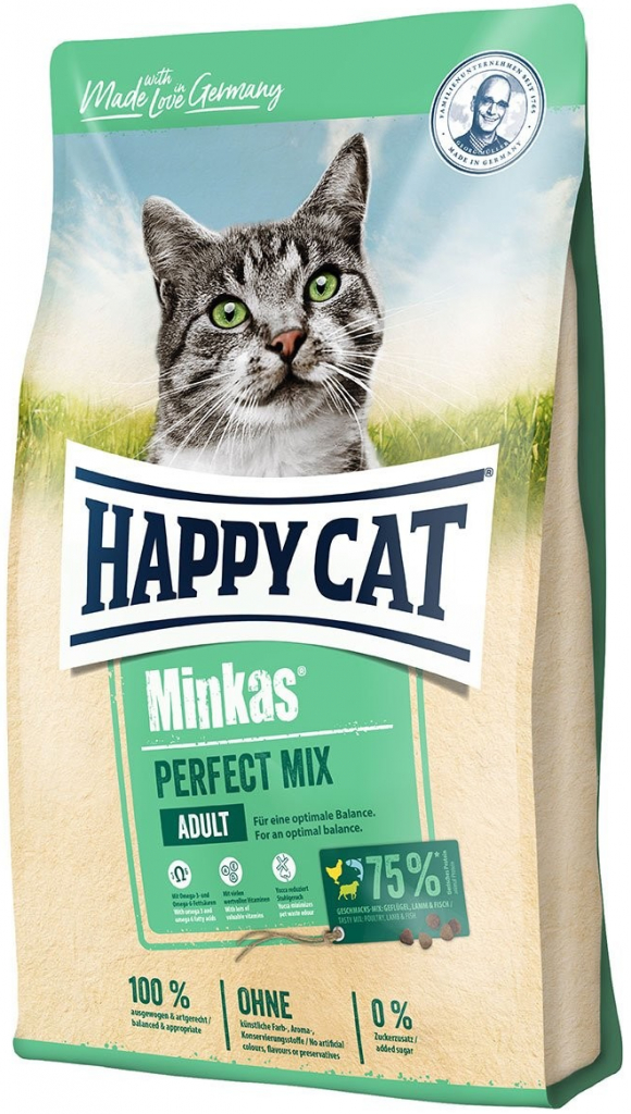 Happy Cat Minkas Perfect mix Geflügel fish & lamm 2 x 10 kg