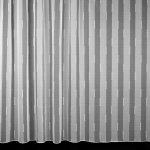 Brilltex Žakárová záclona 947, svislé proužky, bílá, s olůvkem, výška 150cm (v metráži) – Zboží Mobilmania
